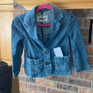 UO cropped denim blazer NWT